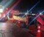 Grave acidente envolvendo 4 veículos na BR-163 deixa motorista de carro ferido