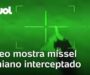 Exército israelense divulga em que mostra míssel iraniana que teria sido interceptado; veja