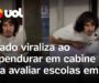 Veja Vídeo – Carnaval em SP: jurado viraliza ao se pendurar em cabine para avaliar escolas no Anhembi