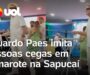 Veja Vídeo – Eduardo Paes imita pessoas com deficiência visual em camarote na Sapucaí; veja