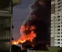 Veja Vídeo – Incêndio de grandes proporções atinge galpões de autopeças em São Paulo; veja vídeo