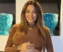 Monique Amin celebra reta final da gravidez com pintura especial na barriga: ‘Demais’