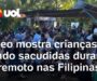 Veja Vídeo – Crianças são sacudidas e telhado desaba durante terremoto nas Filipinas; veja
