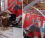 Veja Vídeo – Após ter telhado destruído por granizo, idoso tenta se proteger com guarda-chuva; veja