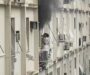 Veja Vídeo – Mulher fica pendurada para escapar de incêndio em prédio da Zona Sul do Rio; veja